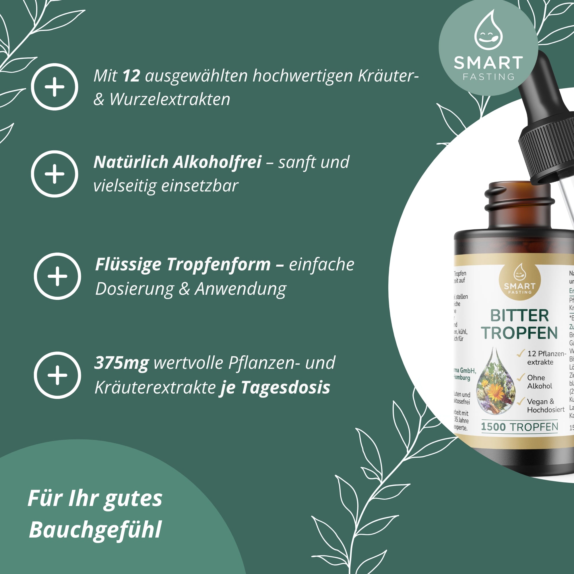 Bittertropfen – Alkoholfreie Bitterstoffe aus 12 Pflanzenextrakten - PZN 19838177