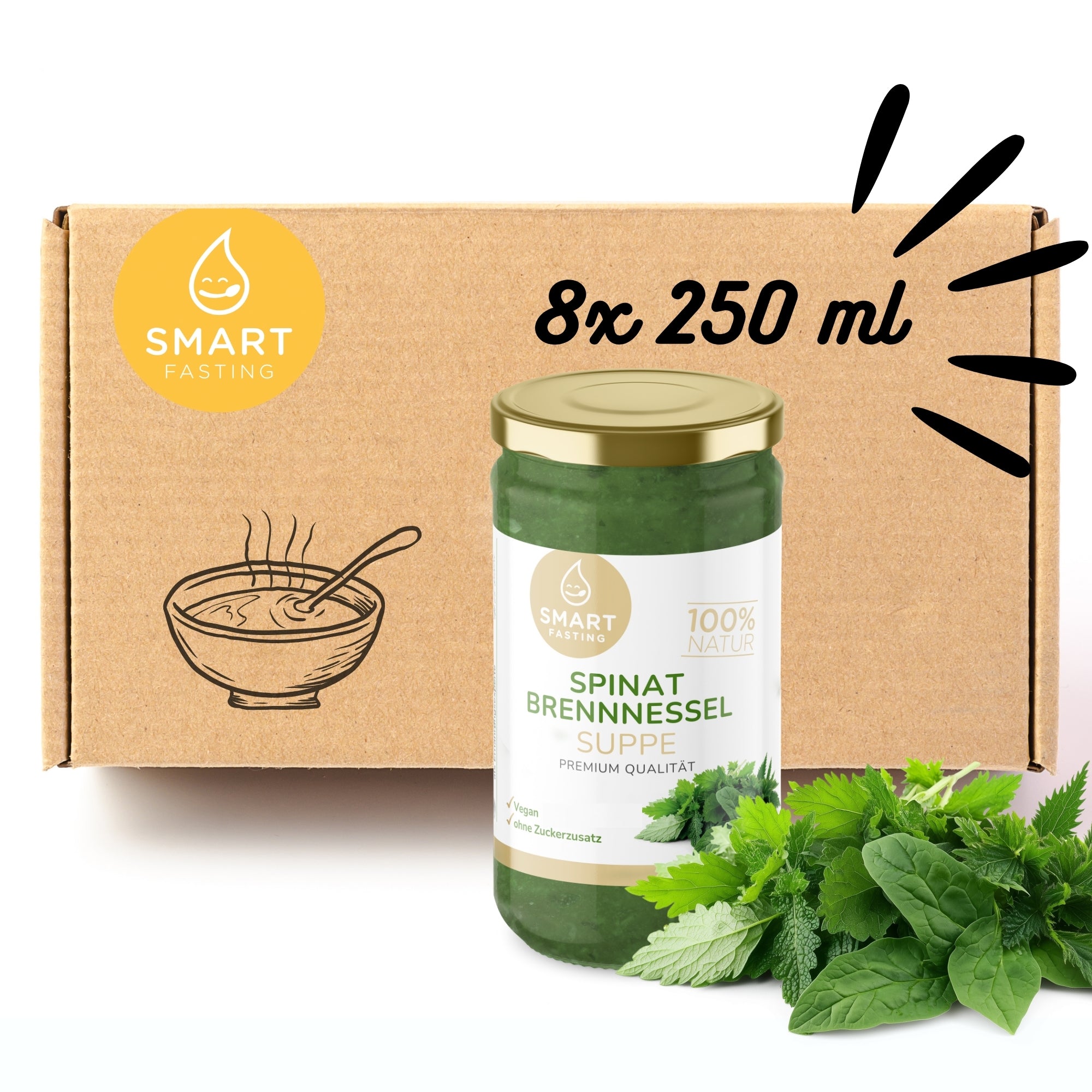 Spinat-Brennnessel Suppen Bundle – Vitalisierende Fastensuppen mit Detox-Effekt