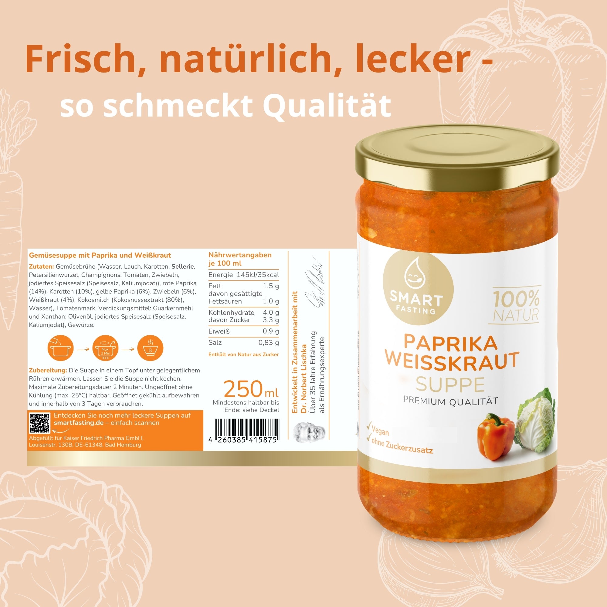 Paprika-Weißkraut Suppen Bundle – Würzige Fastensuppe mit natürlicher Power