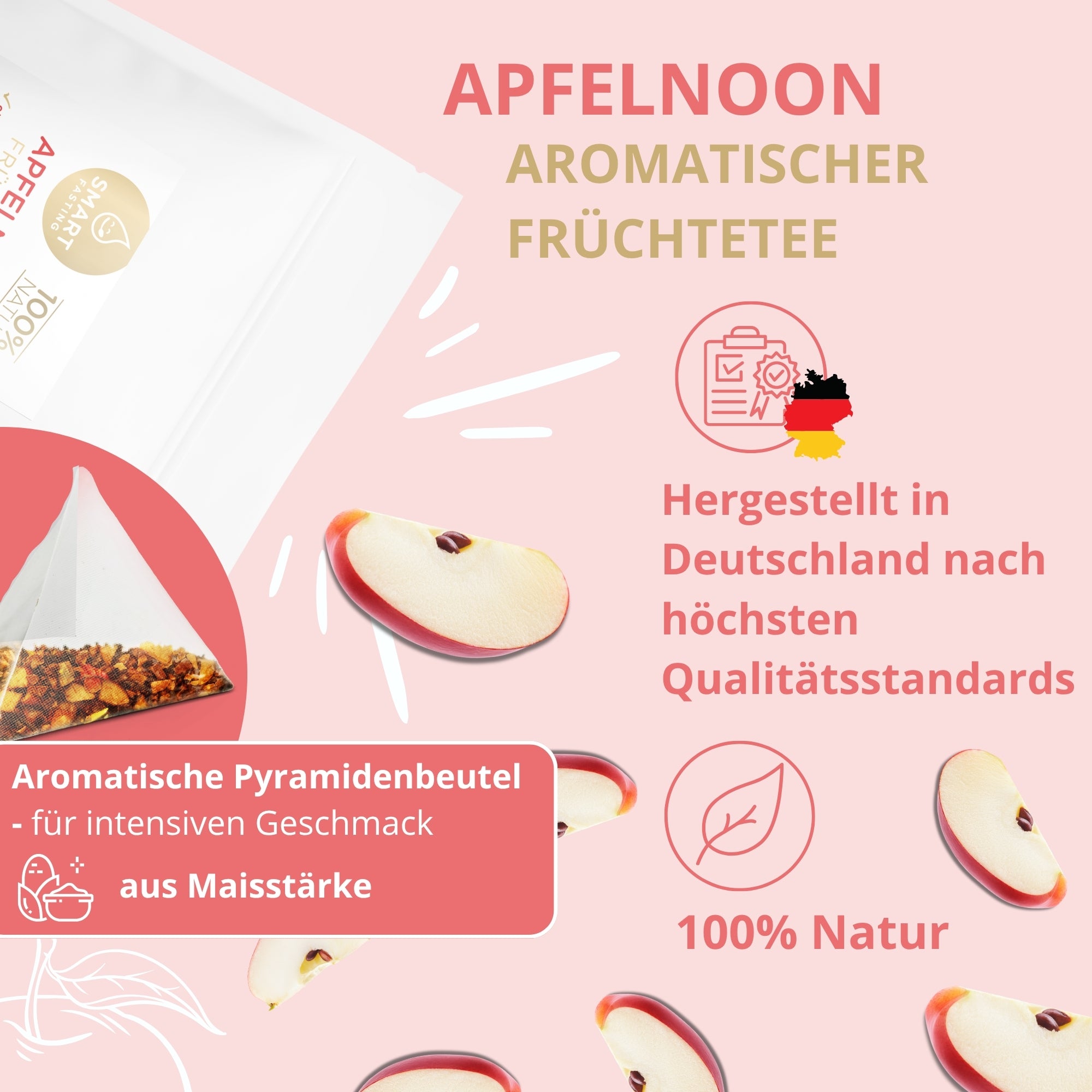 Apfelnoon Früchtetee Bundle – Fruchtig-leichte Erfrischung für den Nachmittag