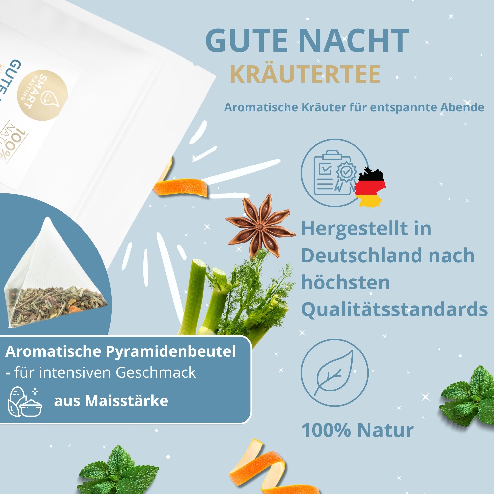 Gute Nacht Kräutertee Bundle – Sanfte Kräutermischung für den Abend