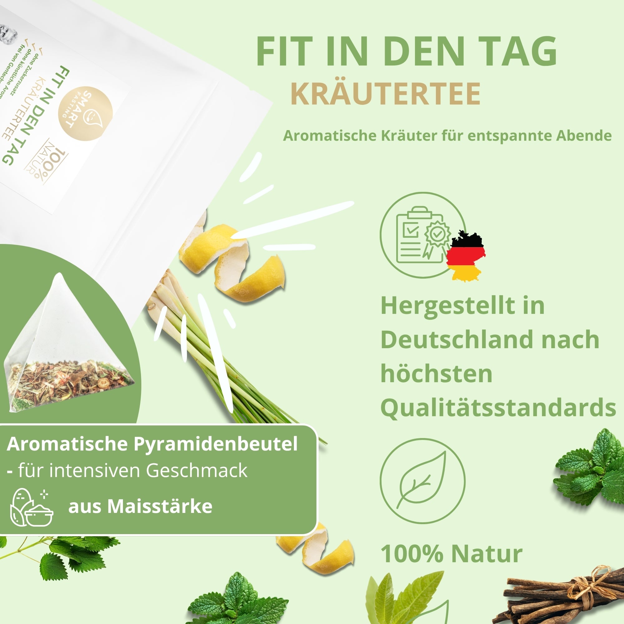 Fit in den Tag Kräutertee Bundle – Frischer Start mit Kräutern