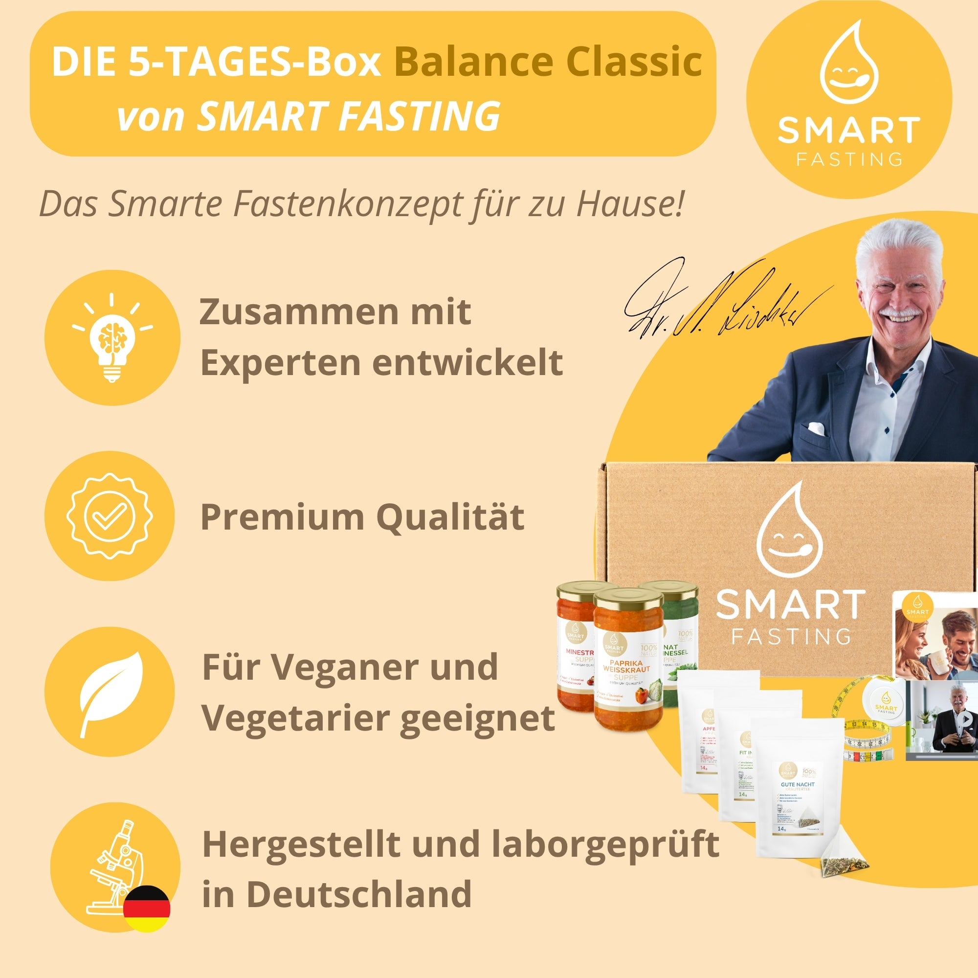 5-Tages Box "Balance Classic" – Intensiv Balance Fastenkur mit Suppen & Tees