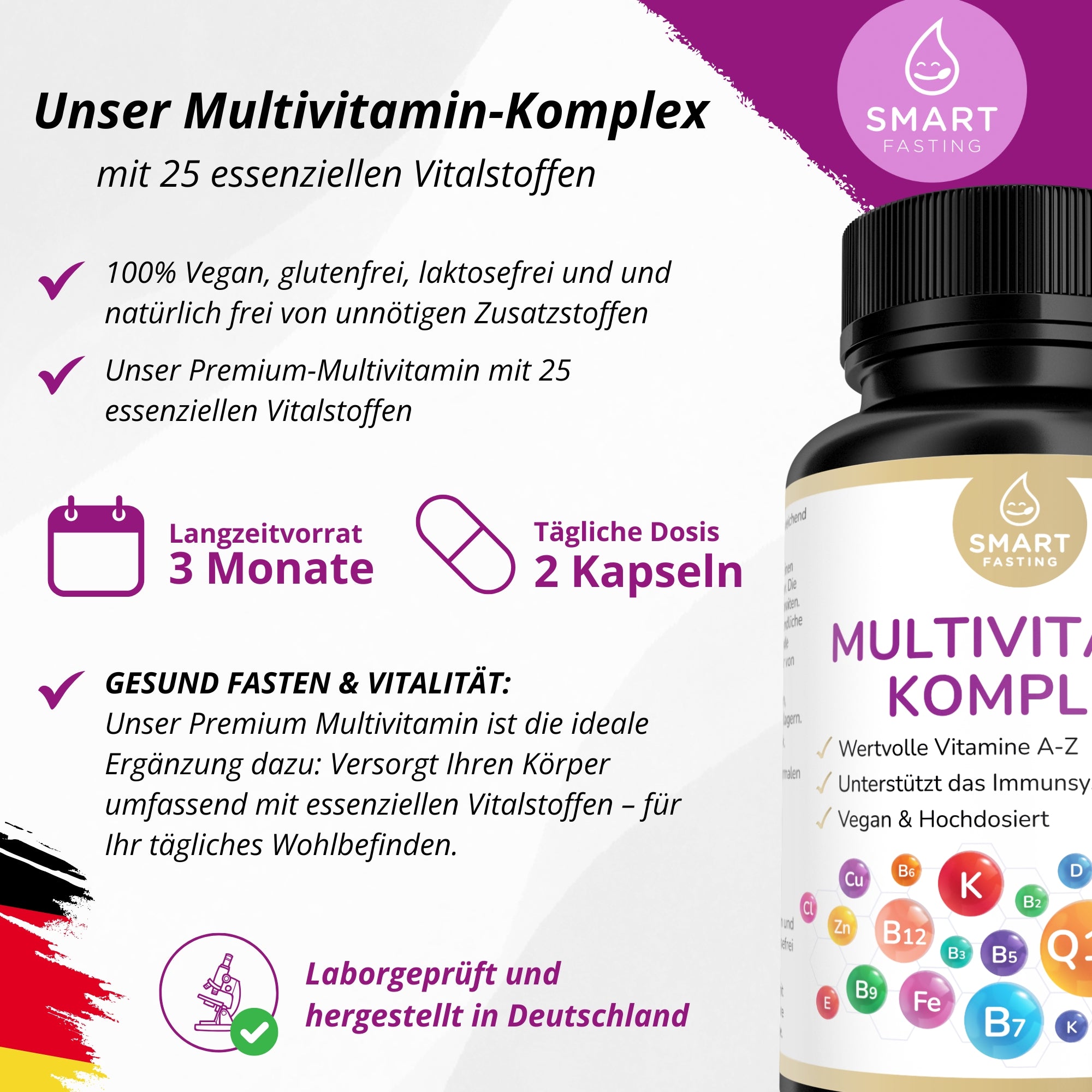 Multivitamin Komplex - A bis Z Rundum Versorgung - PZN 19838094