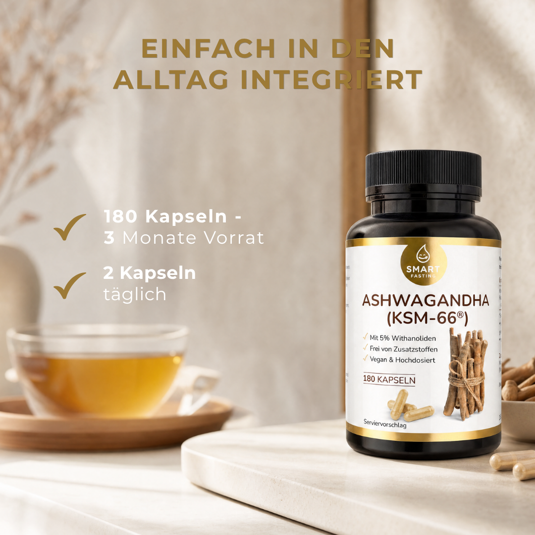 Ashwagandha KSM-66® - mit hochwertigem Ashwagandha-Wurzelextrakt - PZN 19838131