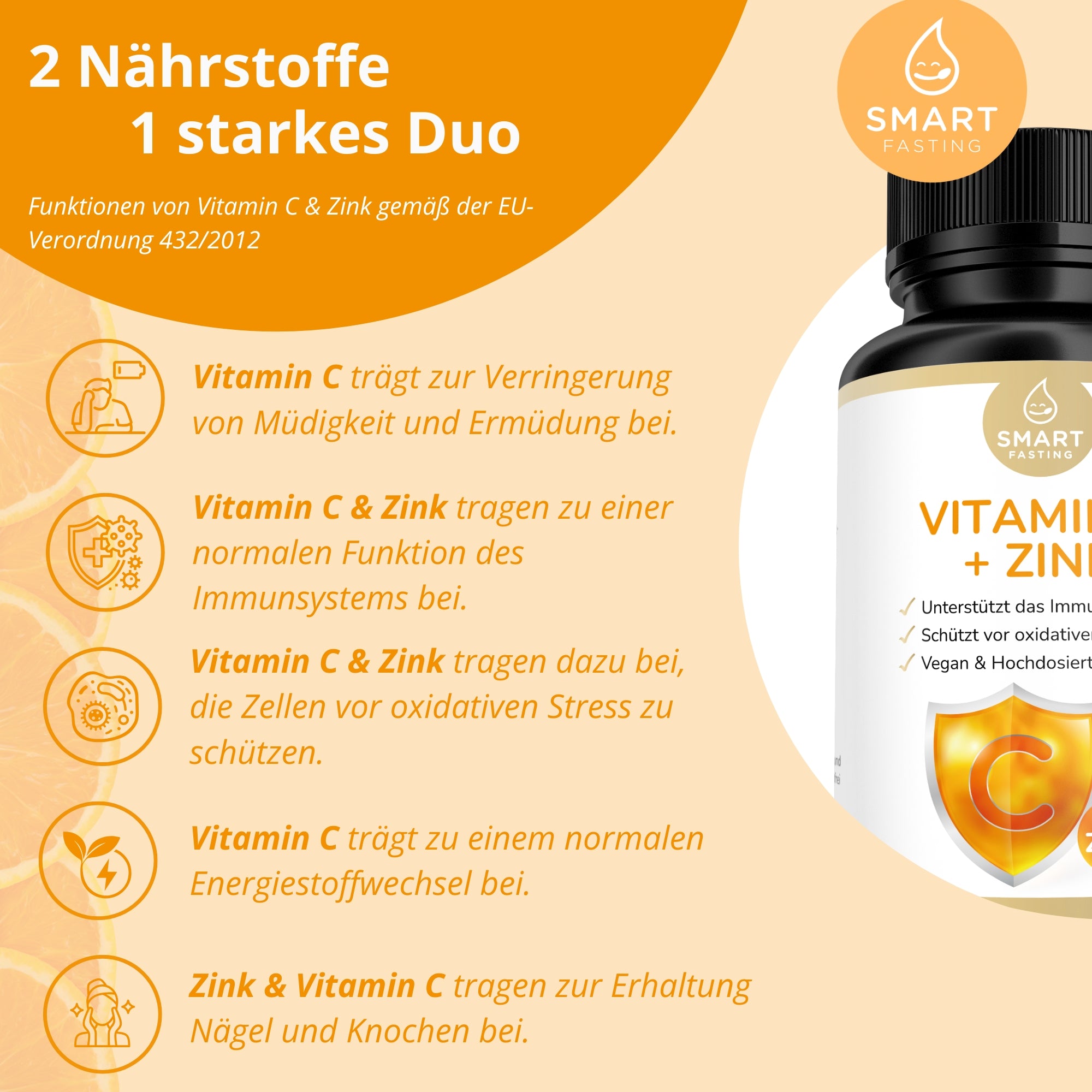 Vitamin C mit Zink – Hochdosierte Kombination für den täglichen Bedarf - PZN 19838102
