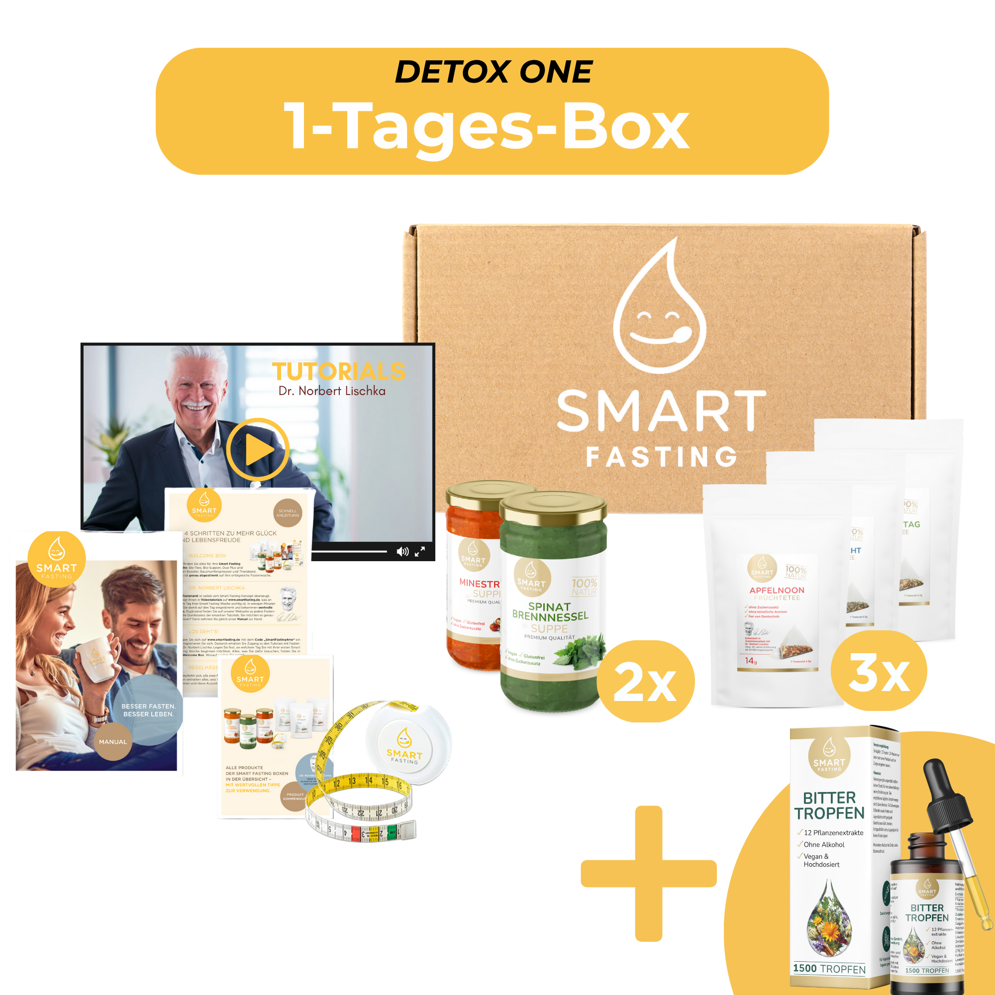 "DETOX ONE" SmartFasting Box – Detox-Tag als Einstieg ins Fasten