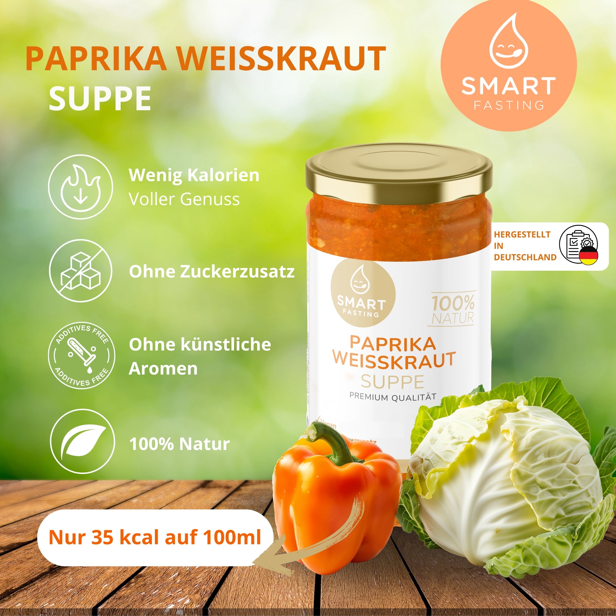 Paprika-Weißkraut Suppen Bundle – Würzige Fastensuppe mit natürlicher Power