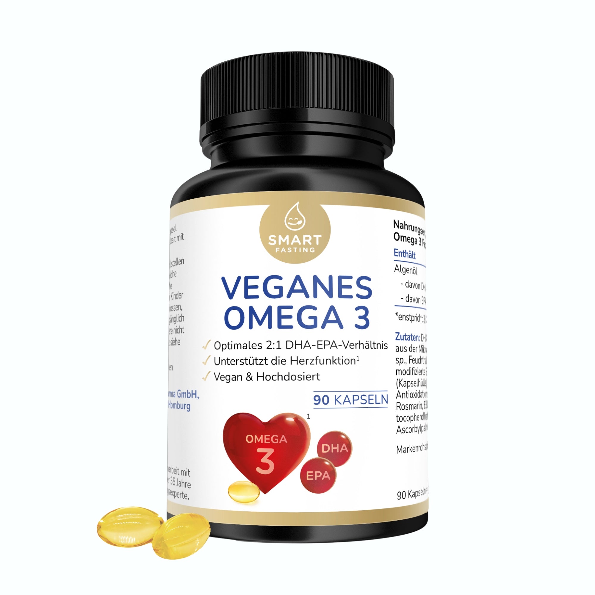 Veganes Omega-3 aus Mikroalgen mit DHA & EPA - PZN 19838154