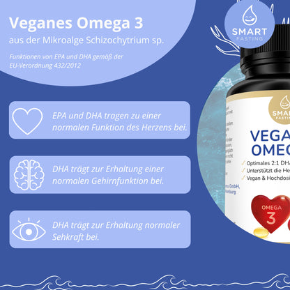 Veganes Omega-3 aus Mikroalgen mit DHA & EPA - PZN 19838154