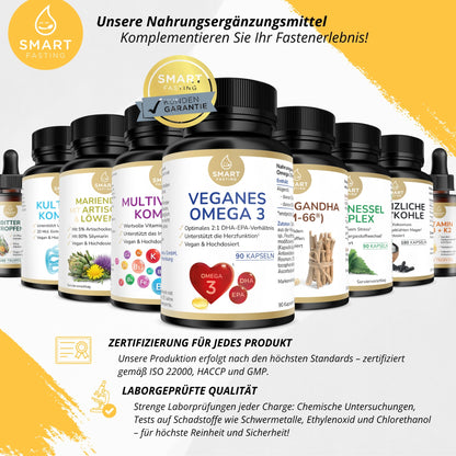 Veganes Omega-3 aus Mikroalgen mit DHA & EPA - PZN 19838154