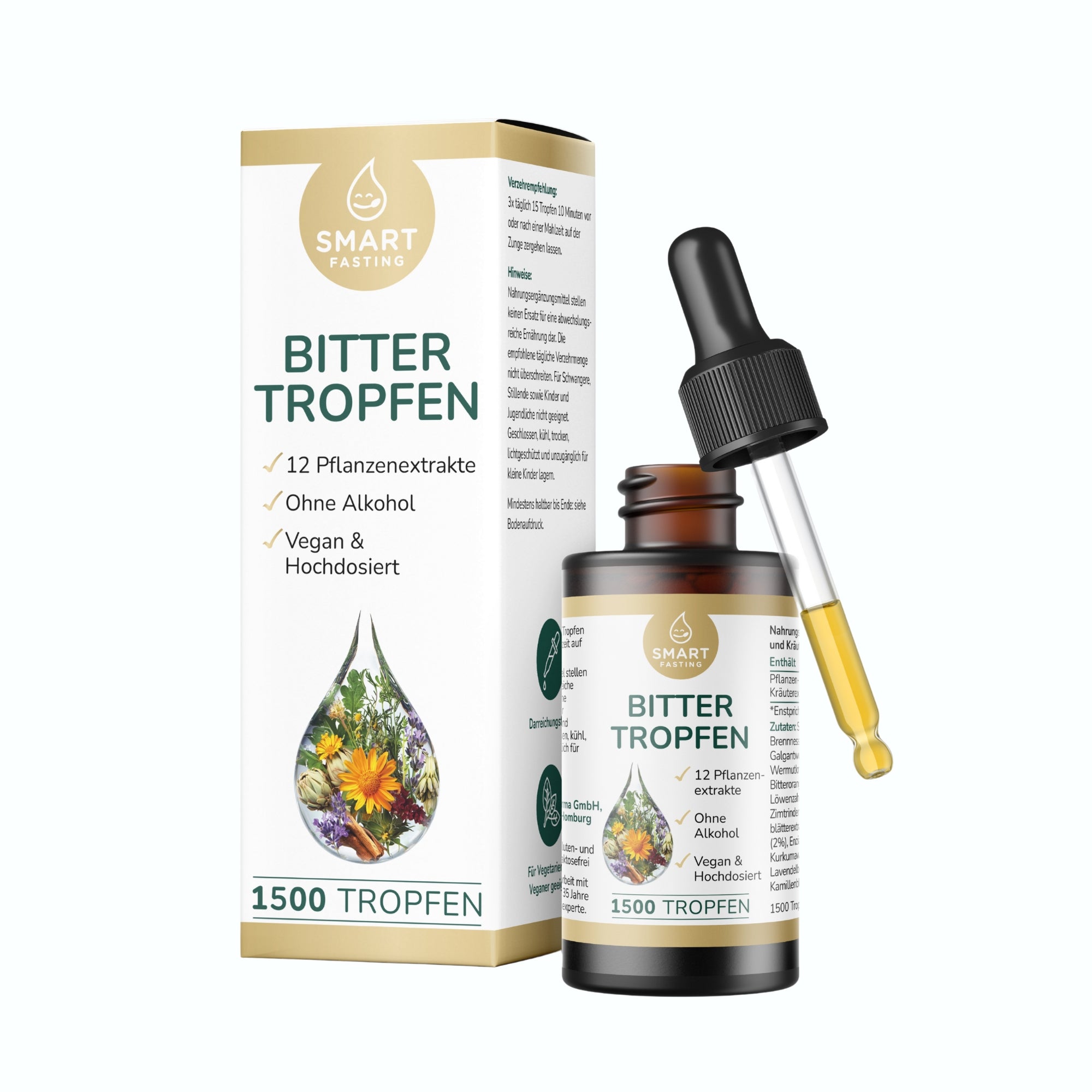 Bittertropfen – Alkoholfreie Bitterstoffe aus 12 Pflanzenextrakten - PZN 19838177