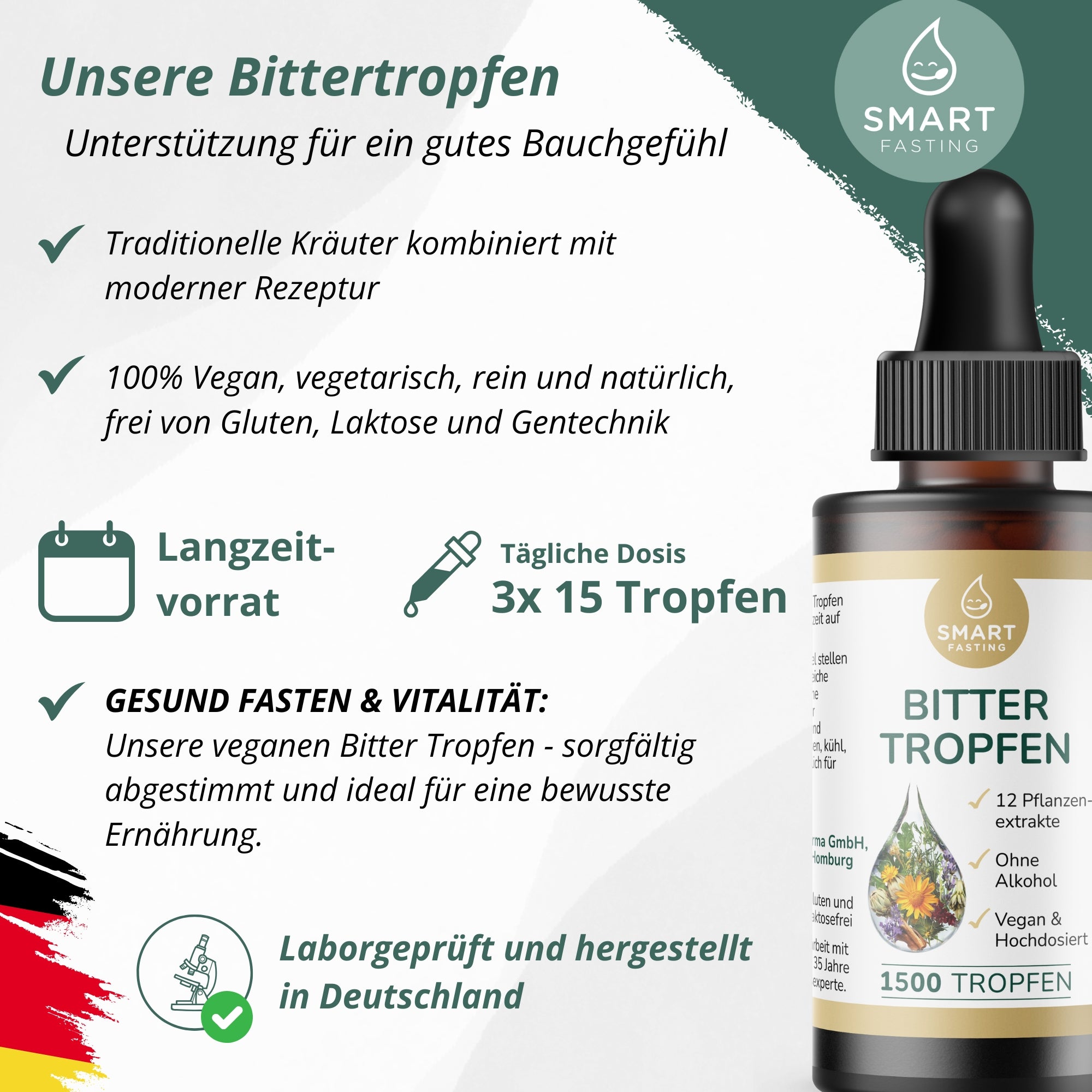 Bittertropfen – Alkoholfreie Bitterstoffe aus 12 Pflanzenextrakten - PZN 19838177