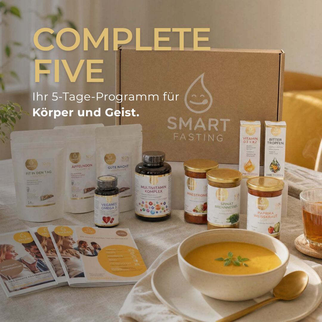 "COMPLETE FIVE" SmartFasting Box – 5 Tage Fasten mit Suppen & Tees