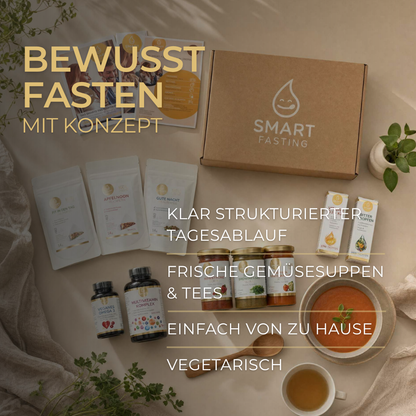 "COMPLETE FIVE" SmartFasting Box – 5 Tage Fasten mit Suppen & Tees