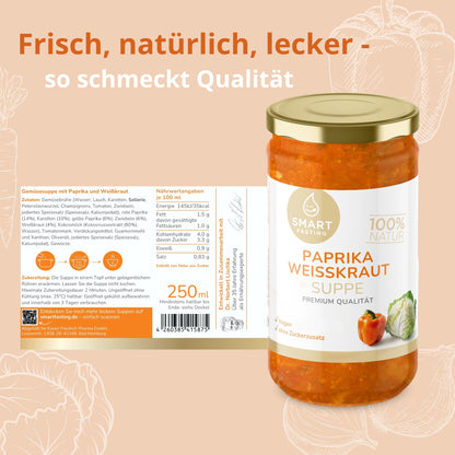 Paprika-Weißkraut Suppen Bundle – Würzige Fastensuppe mit natürlicher Power