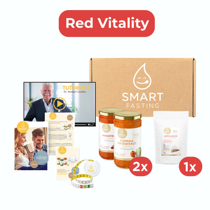 1-Tages Box "Red Vitality" – Vitalfasten mit Suppen & Tee