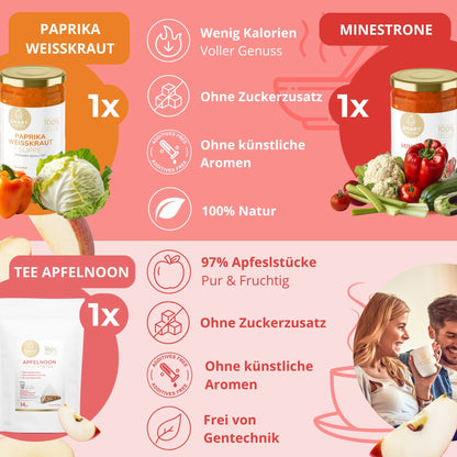 1-Tages Box "Red Vitality" – Vitalfasten mit Suppen & Tee