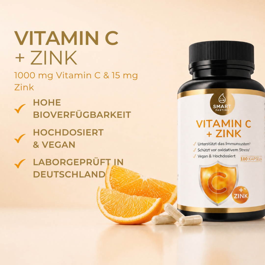 Vitamin C mit Zink – Hochdosierte Kombination für den täglichen Bedarf - PZN 19838102
