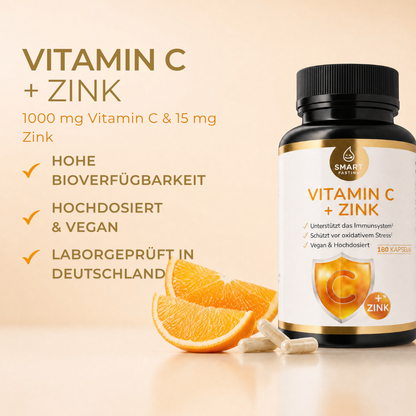 Vitamin C mit Zink – Hochdosierte Kombination für den täglichen Bedarf - PZN 19838102