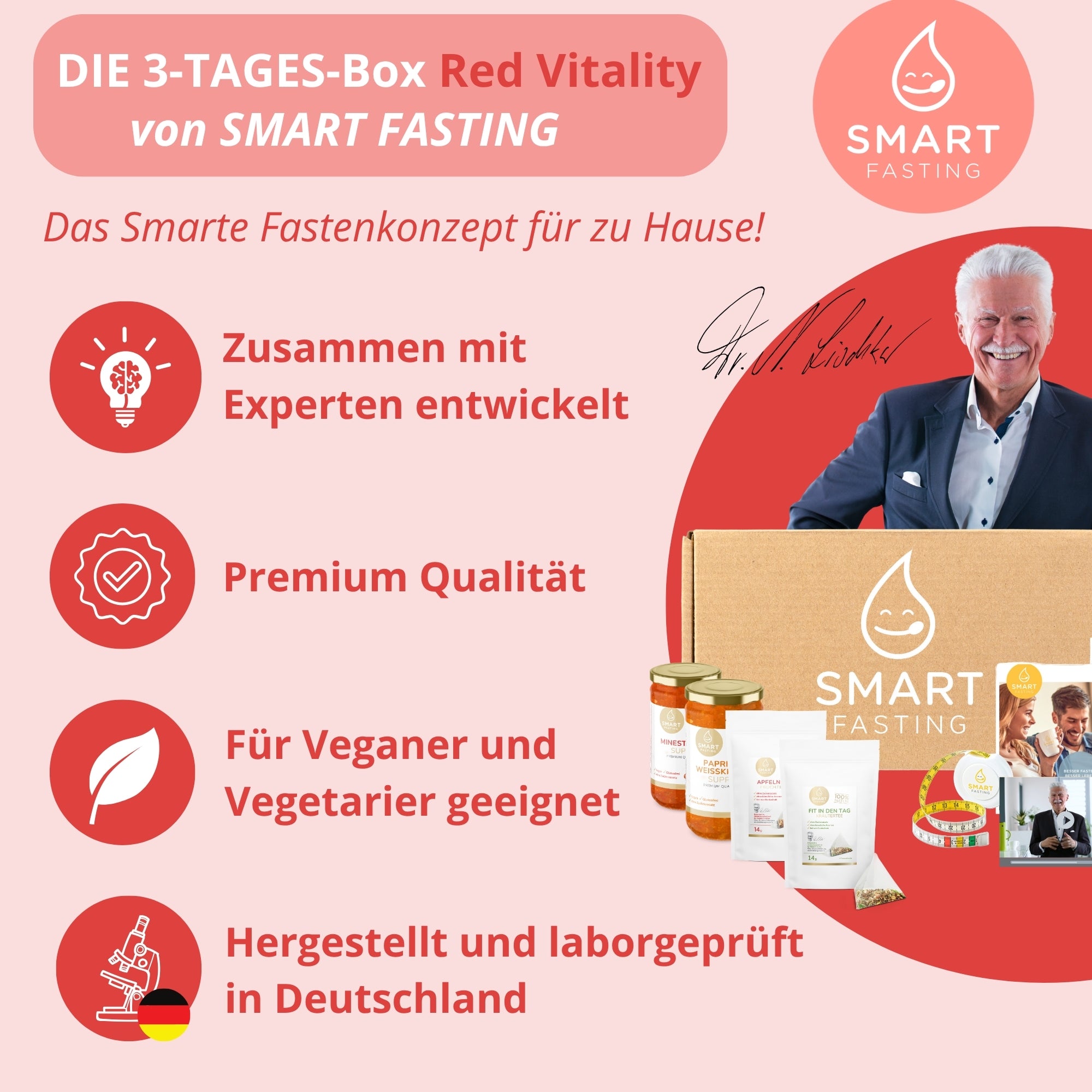 3-Tages Box "Red Vitality" – Vitalfasten-Kur mit Suppen & Tees