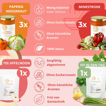 3-Tages Box "Red Vitality" – Vitalfasten-Kur mit Suppen & Tees