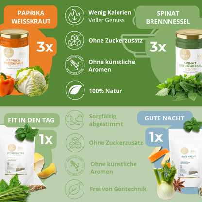3-Tages Box "Green Detox" – Detox-Kur mit Suppen & Tees
