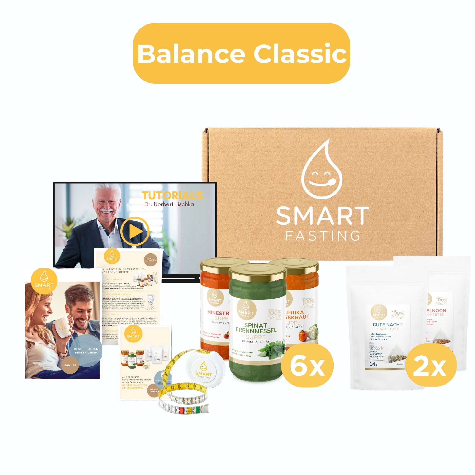 3-Tages Box "Balance Classic" – Klassisches Fasten mit Suppen & Tees