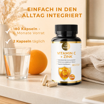 Vitamin C mit Zink – Hochdosierte Kombination für den täglichen Bedarf - PZN 19838102