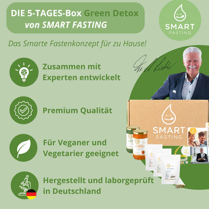 5-Tages Box "Green Detox" – Vegane Fastenbox mit Suppen & Tees