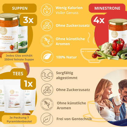 5-Tages Box "Balance Classic" – Intensiv Balance Fastenkur mit Suppen & Tees