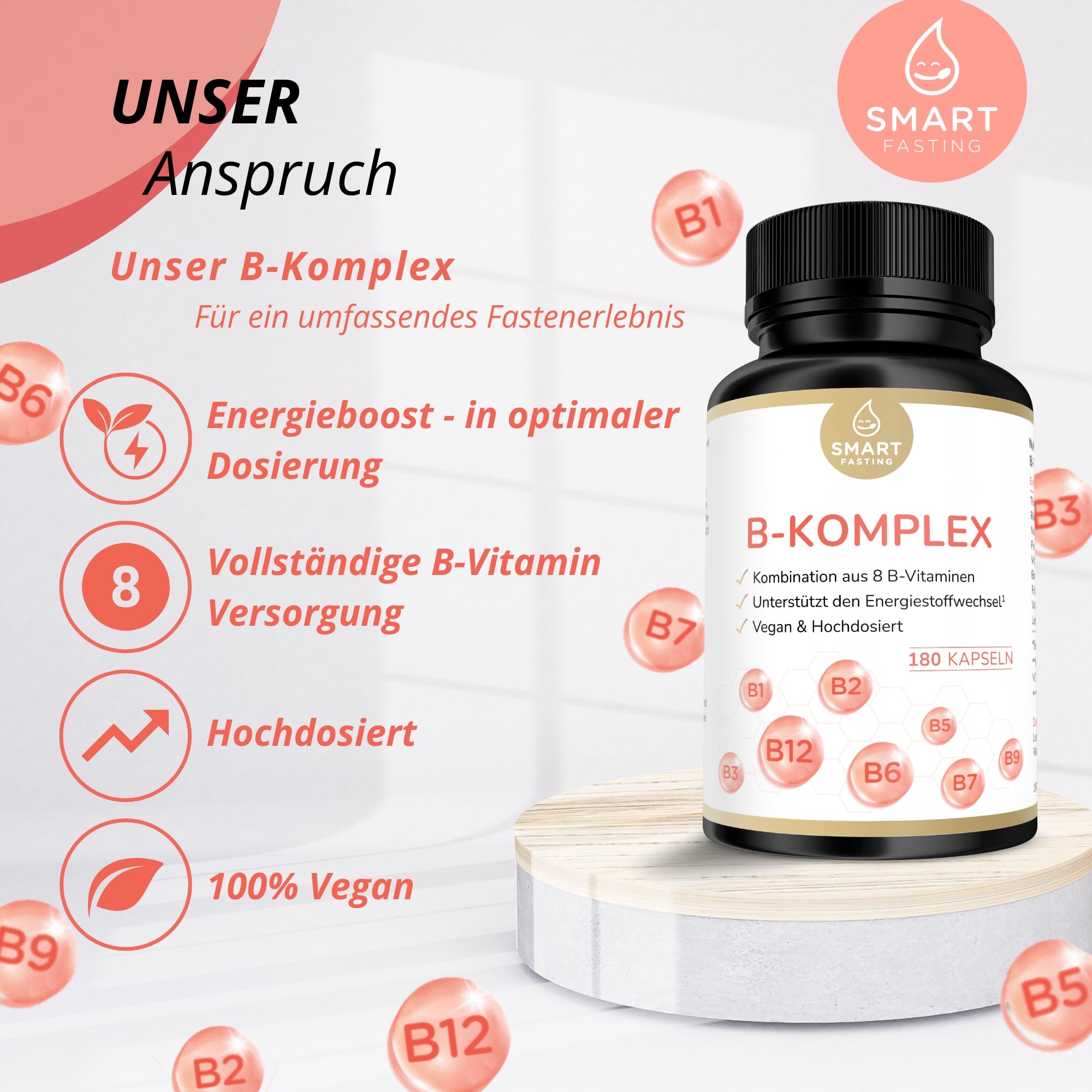 B-Komplex – Alle 8 B-Vitamine in pharmazeutischer Qualität - PZN 19838088