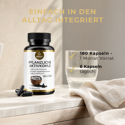 Pflanzliche Aktivkohle – aus hochwertiger Kokosnuss - PZN 19838119