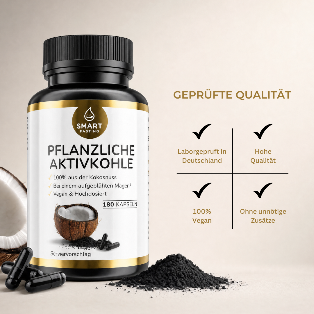 Pflanzliche Aktivkohle – aus hochwertiger Kokosnuss - PZN 19838119