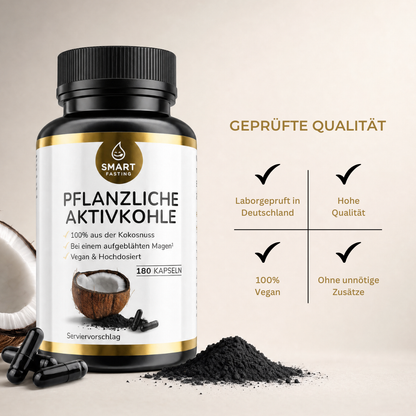 Pflanzliche Aktivkohle – aus hochwertiger Kokosnuss - PZN 19838119