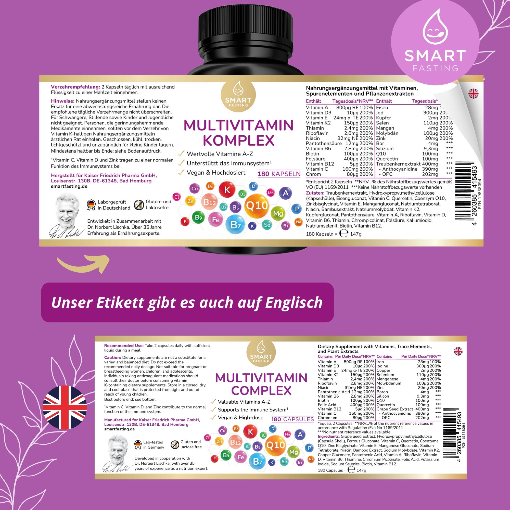 Multivitamin Komplex - A bis Z Rundum Versorgung - PZN 19838094