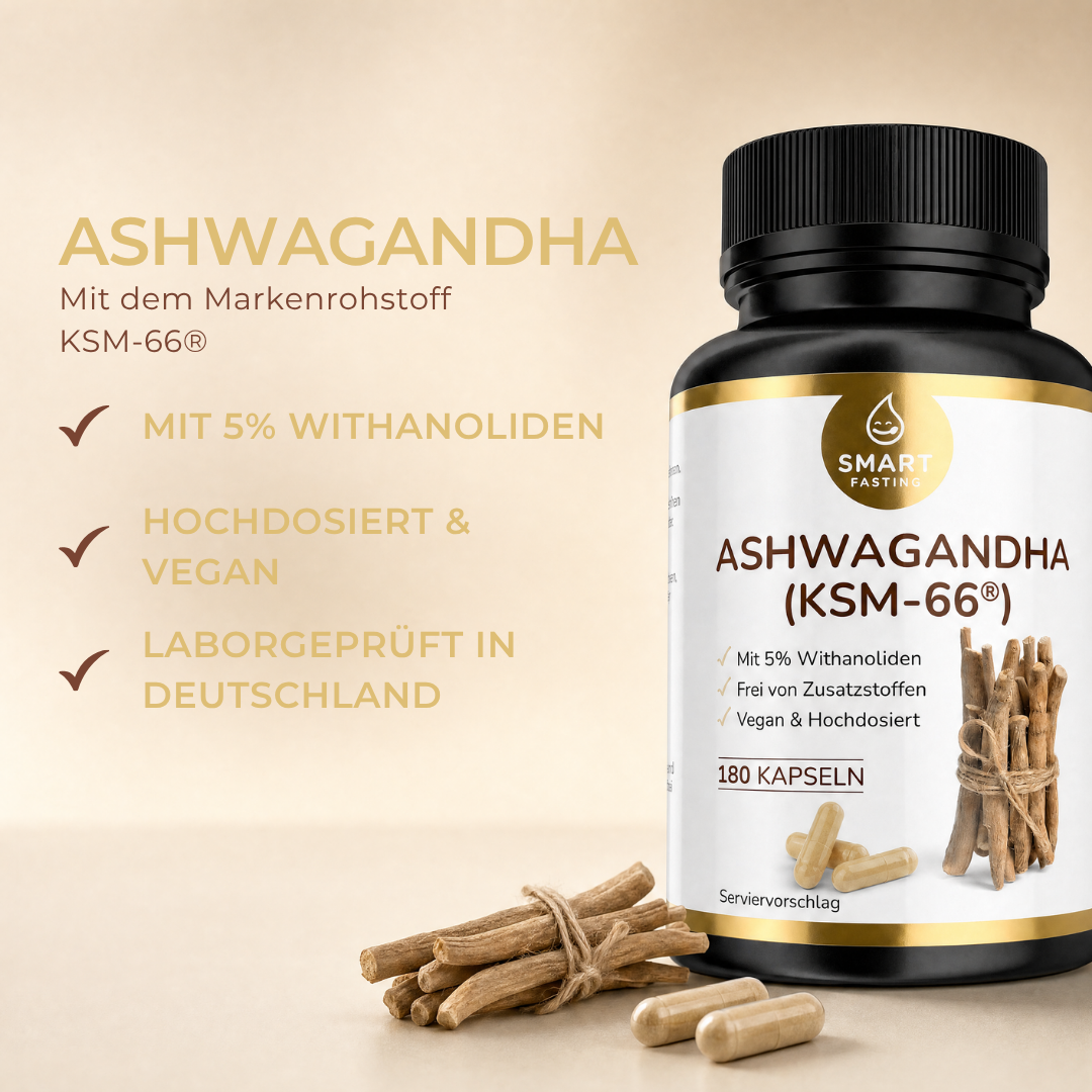 Ashwagandha KSM-66® - mit hochwertigem Ashwagandha-Wurzelextrakt - PZN 19838131