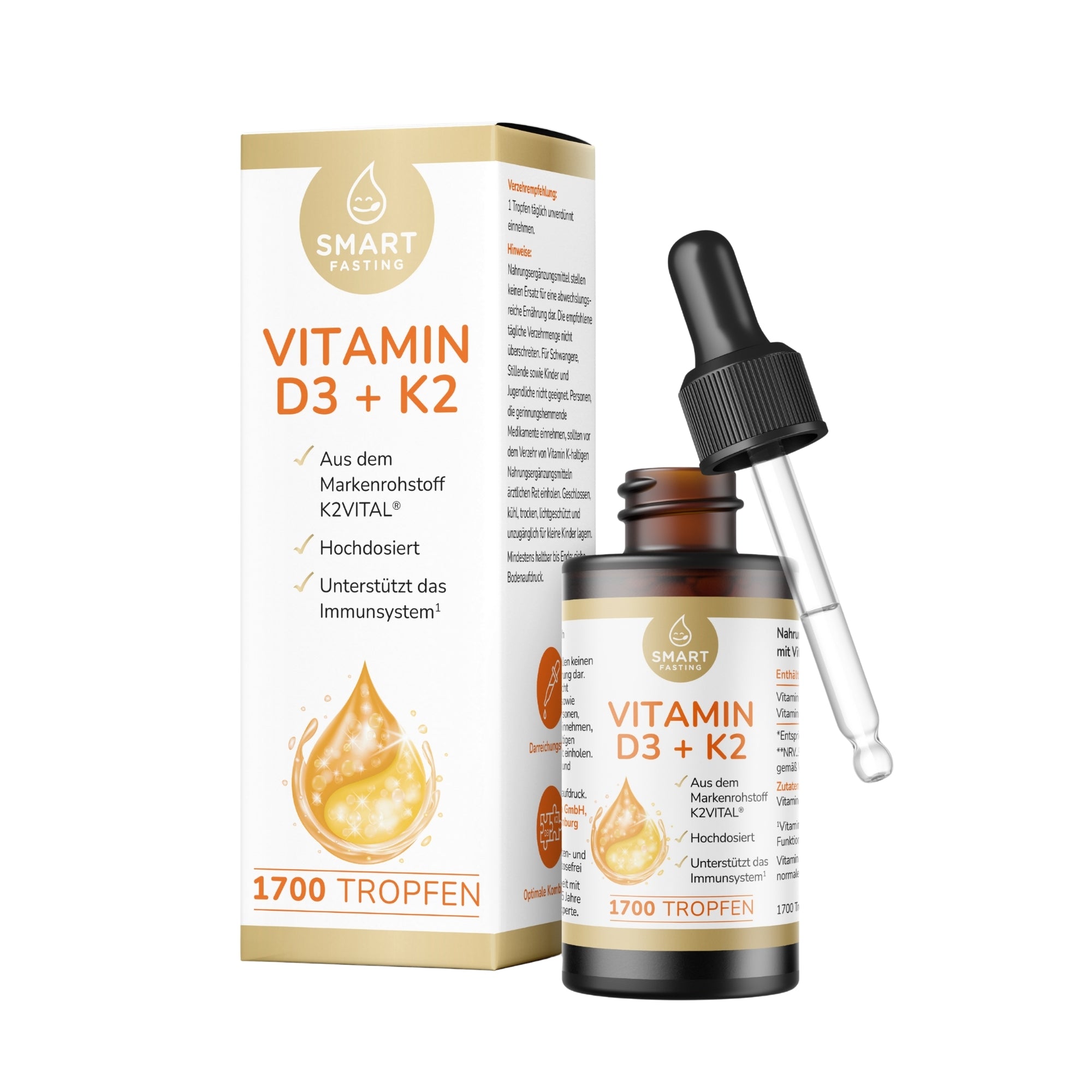 Vitamin D3 + K2 – mit hochwertigem K2VITAL® - PZN 19838160