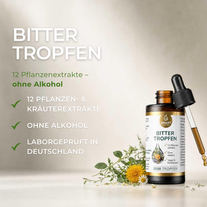 Bittertropfen – Alkoholfreie Bitterstoffe aus 12 Pflanzenextrakten - PZN 19838177