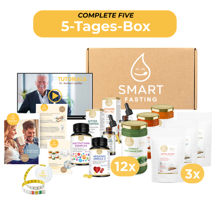 "COMPLETE FIVE" SmartFasting Box – Intensiv Fastenkur mit Suppen & Tees