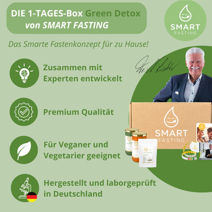 1-Tages Box "Green Detox" – Grünes Fasten mit Suppen & Tees