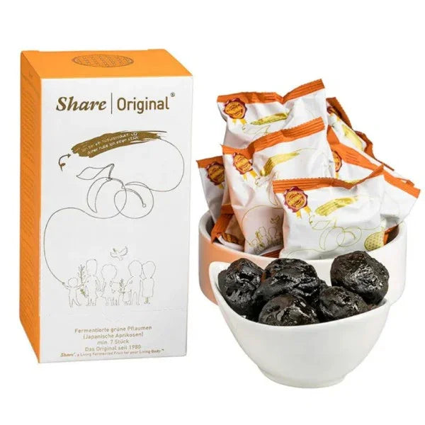 Share Original® fermentierte Pflaumen (jap. Aprikose), 7 Stück Probierpackung - Inhalt - Smart Fasting
