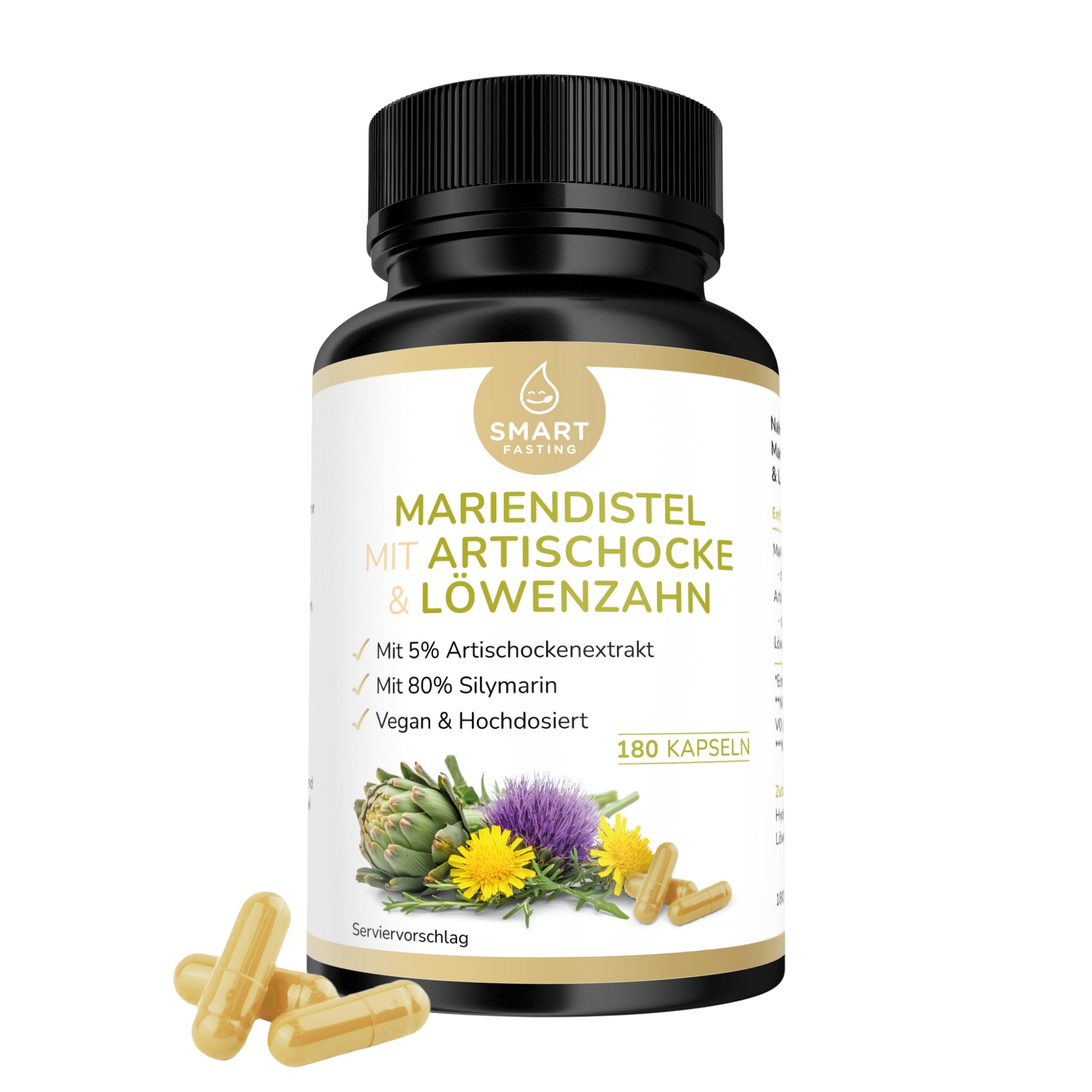 Mariendistel mit Artischocke & Löwenzahn - Natürliche Leberbalance & Detox - PZN 19838071